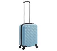 Valise Rigide Bleu ABS Voyage Trolley Bagage à Main Vacances Cabine vidaXL