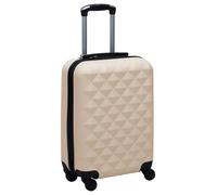vidaXL Valise rigide Doré ABS 92421