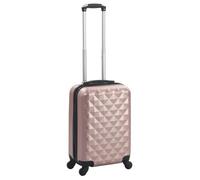 vidaXL Valise rigide Doré rose ABS 91893