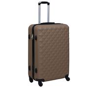 vidaXL Valise Rigide Marron ABS