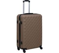 vidaXL Valise Rigide Marron ABS