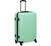 vidaXL Valise rigide ABS Trolley doré – Bagage de voyage avec sangle de serrage