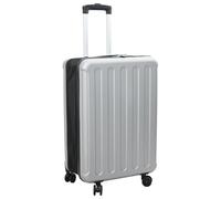 vidaXL Valise Rigide Pliable 24'' Argent 43x27x66 cm ABS