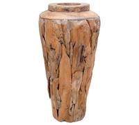 Vidaxl Vase De Dã©Coration 40 X 60 Cm Bois De Teck Solide