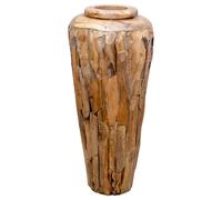 Vidaxl Vase De Dã©Coration 40 X 80 Cm Bois De Teck Solide