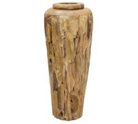 vidaXL Vase de décoration 40 x 100 cm Bois de teck solide