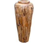 Vidaxl Vase De Dã©Coration 40 X 80 Cm Bois De Teck Solide