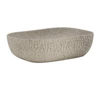 vidaXL Vasque à poser Rectangulaire 48 x 37,5 x 13,5 cm Céramique Gris