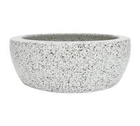 vidaXL Vasque à poser ronde Φ41×14 cm Céramique gris avec trou de vidange