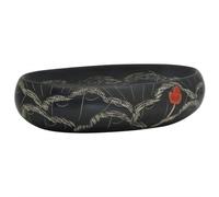 vidaXL Vasque à poser ovale céramique noire 59x40x15 cm – 155082