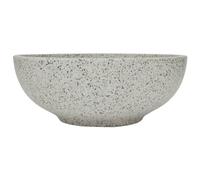 vidaXL Vasque à Poser, Évier de Salle de Bain avec Trou de Vidange, Lavabo avec Motifs Toilette Salle d'Eau, Gris Rond Φ41x14 cm Céramique