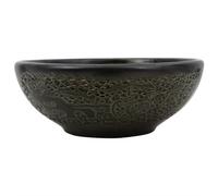 Opzetwasbak rond Î¦41x14 cm keramiek zwart155058