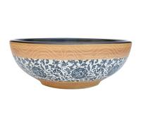 vidaXL Vasque à Poser, Évier de Salle de Bain avec Trou de Vidange, Lavabo de Toilette Salle d'eau, Multicolore Rond Φ41x14 cm Céramique