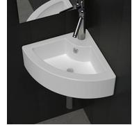 Lavabo avec trou de trop-plein 45x32x12,5 cm Blanc