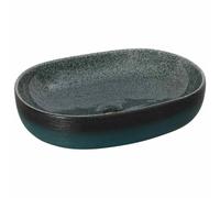 vidaXL Vasque à poser 155101 – Ovale 59x40x14 cm céramique turquoise