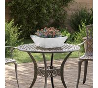 vidaXL Vasque en Acier Acier galvanisé 40 x 40 x 15 cm Détails décoratifs