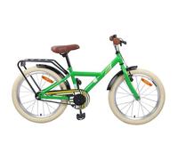 VIDAXL Vélo BMX 20 pouces pour enfants 6-11 ans Vert - Guidon et selle réglables, cadre acier