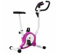 vidaXL Vélo d'appartement avec résistance à courroie Violet Pourpre