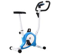 vidaXL Vélo d'Appartement avec Résistance à Courroie Vélo d'Exercices Vélo de Fitness Vélo d'Entraînement Maison Salle de Sport Gymnase Bleu