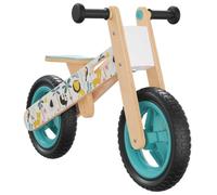 vidaXL Vélo d'Équilibre pour Enfants, Jouet d'Équitation avec Guidon Antidérapant, Tricycle avec Siège, Trottinette pour Tout-Petits, Imprimé Bleu