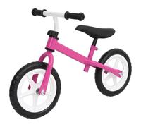 vidaXL Vélo d'Equilibre Roues de 9,5 Pouces Bicyclette d'enfants Vélo pour Tout-Petits Apprentissage de l'Equilibre Jouet Garçons Filles Rose