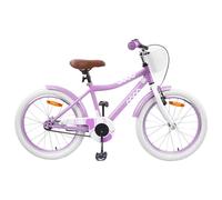 vidaXL Vélo pour enfant de 5 à 7 ans - Violet - Guidon classique réglable - Vélo pour enfant de 18 pouces - Pour la croissance - Adapté aux débutants - Élégant pour les jeunes cyclistes