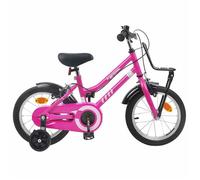 vidaXL Vélo pour Enfants 14 Pouces pour les 3-5 ans Rose et Noir 42009248