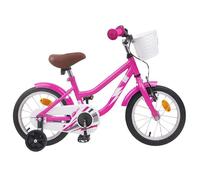 vidaXL Vélo pour Enfants 14 Pouces pour les 3-5 ans Rose foncé 42009583