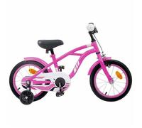 vidaXL Vélo pour Enfants 14 Pouces pour les 3-5 ans Rose foncé 42009691