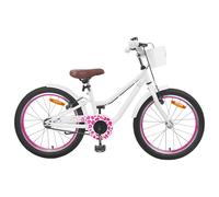vidaXL Vélo pour Enfants 18 Pouces pour les 5-7 ans Blanc