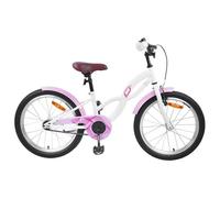 vidaXL Vélo pour Enfants 18 Pouces pour les 5-7 ans Blanc