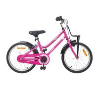 vidaXL Vélo pour Enfants 18 Pouces pour les 5-7 ans Rose et Noir