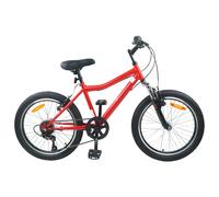 Vidaxl Vélo Pour Enfants 24 Pouces 6-Speed Pour Les 8-12 Ans Rouge