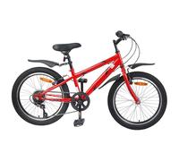 vidaXL Vélo pour Enfants 24 Pouces 6-Vitesse pour Les 8-12 Ans Rouge