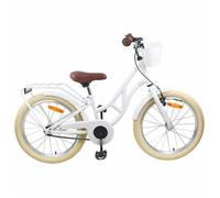 vidaXL Vélo pour enfants 24 pouces – 8-12 ans – Blanc