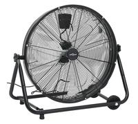 Ventilateur à Tambour Industriel Ventilateur de Refroidissement Ventilateur de Plancher Production de Flux d'Air 60 cm 172,5 W Noir