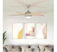vidaXL Ventilateur de plafond avec lumière Ø 130 cm Sonoma - Design moderne - FR467