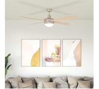 vidaXL Ventilateur de plafond avec lumière et télécommande Ø 130 cm - Design moderne - FR468
