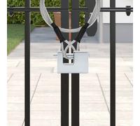 vidaXL Verrou 6 pcs Argenté 7 x 1,9 x 5 cm Fer, Cadenas Moderne, sécurisé, Verrouillage à chaîne Solide en métal, résistant aux intempéries, sécurité Durable pour l'extérieur