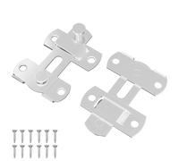 vidaXL Verrou de porte 2 pcs Argenté 70 x 8 mm Acier