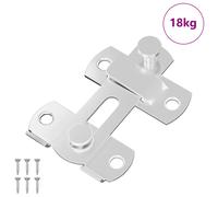 vidaXL Verrou de porte 423 pcs Argenté 70 x 8 mm Acier