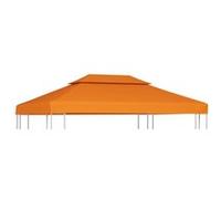 Toile de remplacement de belvédère 310 g/m² Orange 3x4 m vidaXL vidaXL