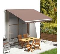 vidaXL Vervangingsdoek voor luifel 4x3 m bruin311977 G