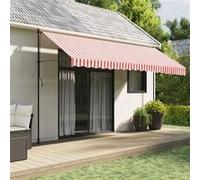 Vidaxl Tissu De Remplacement Pour Auvent Rayures Rouges Et Blanches