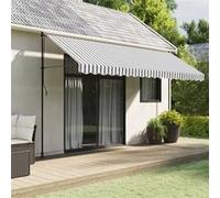 vidaXL Tissu de remplacement de cantonnière d’auvent 367789, anthracite et blanc 4,5 m