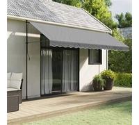 vidaXL Tissu de remplacement de cantonnière d'auvent 4,5 m Rayure anthracite