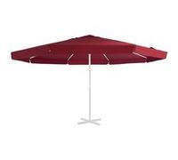 Vidaxl Tissu De Remplacement Pour Parasol D'extérieur Bordeaux 500 Cm