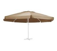 Vidaxl Tissu De Remplacement Pour Parasol D'extérieur Taupe 600 Cm
