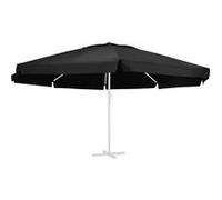 Vervangingsdoek voor parasol 600 cm zwart312552