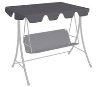 vidaXL Vervangingsluifel voor schommelbank 150/130x105/70 cm antraciet312099 Anthracite G